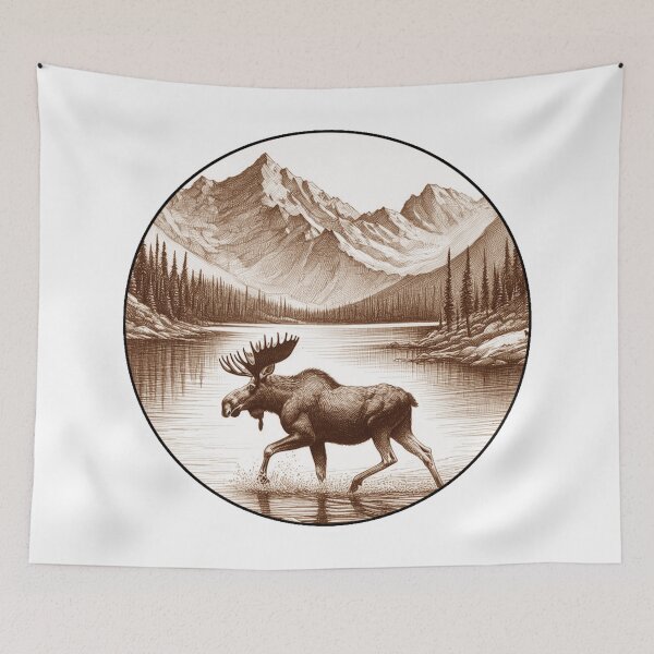 Item preview, Moose Crossing Lake designed and sold by Tenpaces.