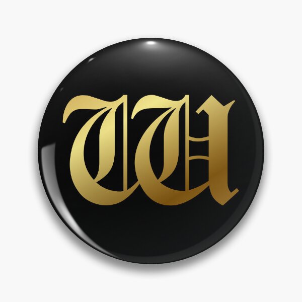 Item preview, Capital Letter W - Foil Gold Effect Gothic Blackletter Script / Old English Font designed and sold by STUDIO-72.