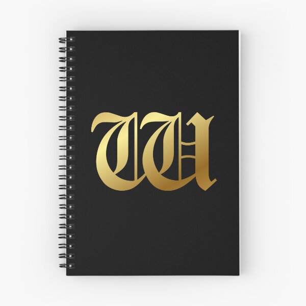 Item preview, Capital Letter W - Foil Gold Effect Gothic Blackletter Script / Old English Font designed and sold by STUDIO-72.