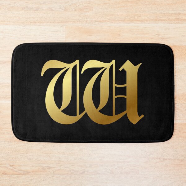 Item preview, Capital Letter W - Foil Gold Effect Gothic Blackletter Script / Old English Font designed and sold by STUDIO-72.