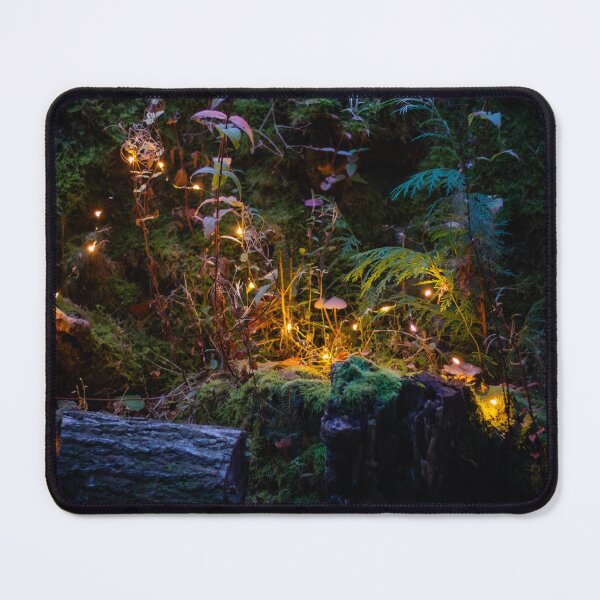 Item preview, Magical forest scene with fairy lights designed and sold by Elsterart.