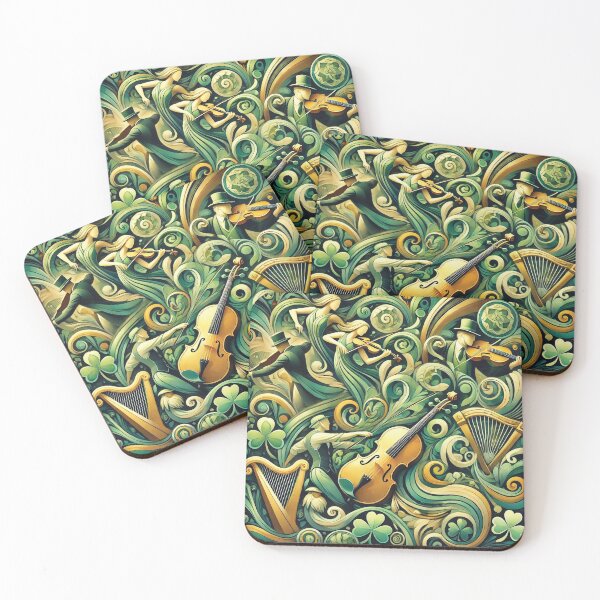 Item preview, Lively Irish Dance & Music Celebration Pattern designed and sold by Baharaby.