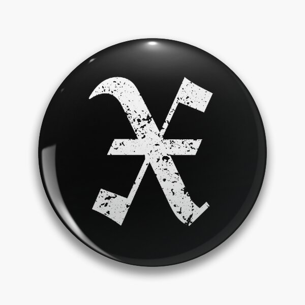 Item preview, Capital Letter X - Eroded / Distressed Gothic Blackletter Script / Old English Font (White) designed and sold by STUDIO-72.