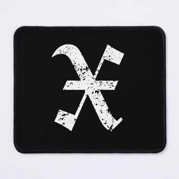 Item preview, Capital Letter X - Eroded / Distressed Gothic Blackletter Script / Old English Font (White) designed and sold by STUDIO-72.