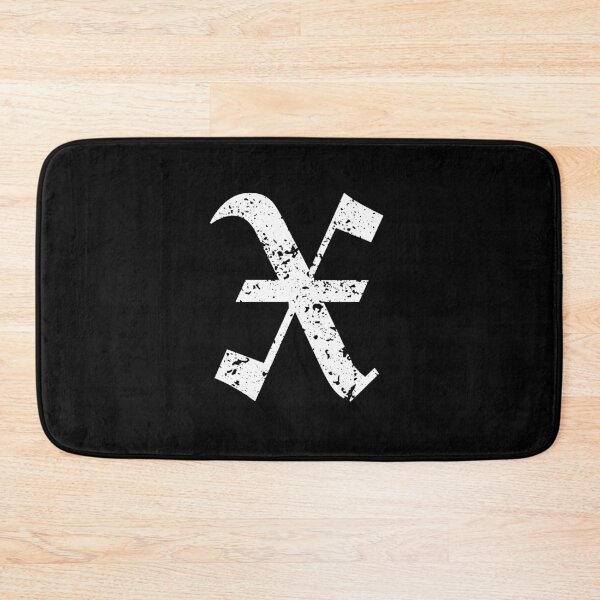 Item preview, Capital Letter X - Eroded / Distressed Gothic Blackletter Script / Old English Font (White) designed and sold by STUDIO-72.