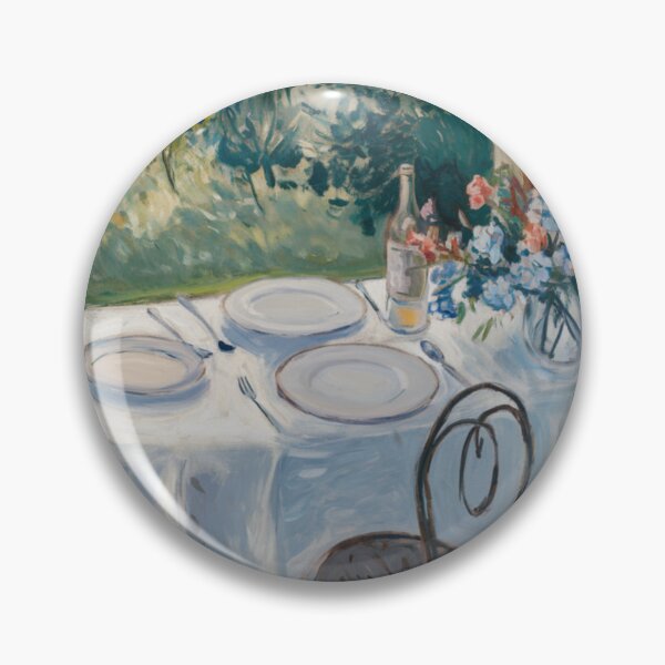 Item preview, Provence Outdoor Dining – French Countryside Landscape with Table Setting designed and sold by CARRAANN.