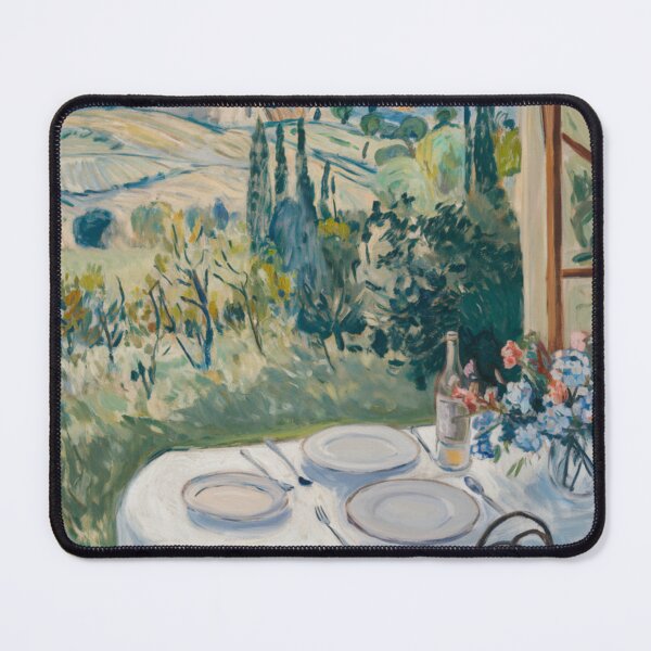 Item preview, Provence Outdoor Dining – French Countryside Landscape with Table Setting designed and sold by CARRAANN.