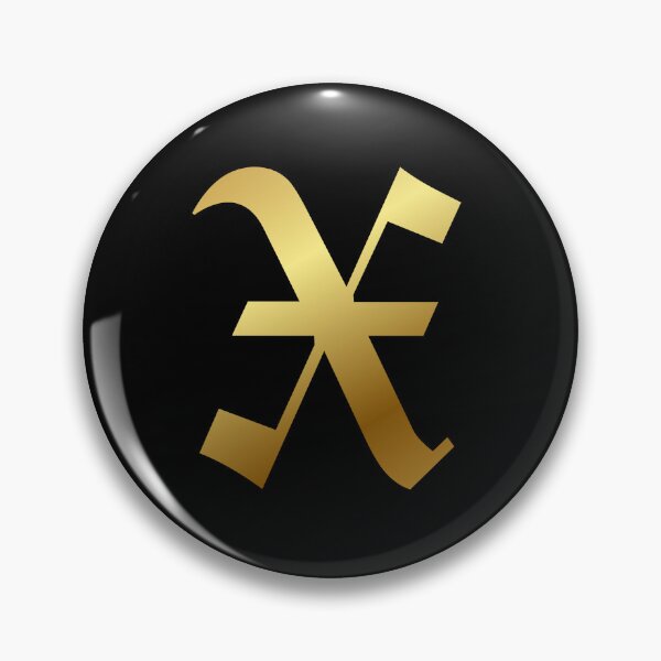 Item preview, Capital Letter X - Foil Gold Effect Gothic Blackletter Script / Old English Font designed and sold by STUDIO-72.