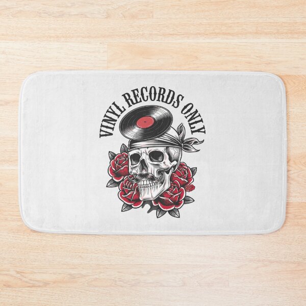 Item preview, Only Vinyl Records Djs  – Retro Skull and Vinyl Design for True DJ Fans designed and sold by paulo silveira.