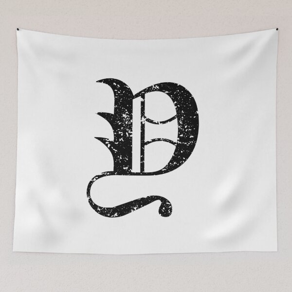 Item preview, Capital Letter Y - Eroded / Distressed Gothic Blackletter Script / Old English Font (Black) designed and sold by STUDIO-72.