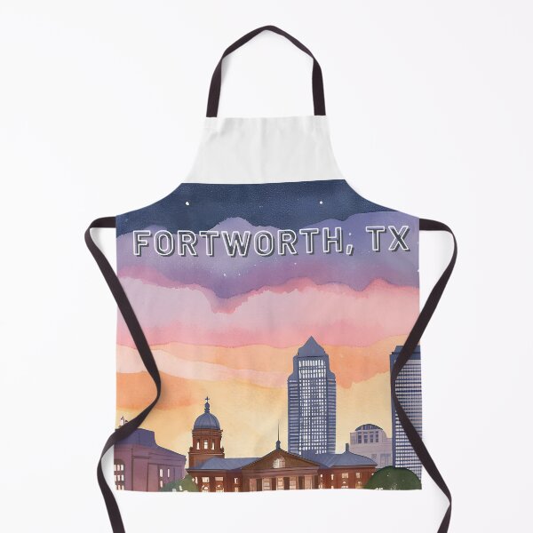 Item preview, Fort Worth, TX – Sunset Skyline with Historic Courthouse designed and sold by HonkyTonk2025.
