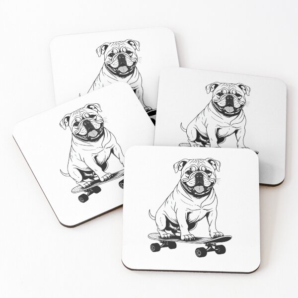 Item preview, Dog on skateboard. Bulldog riding skateboard. designed and sold by Trekwise Apparel.