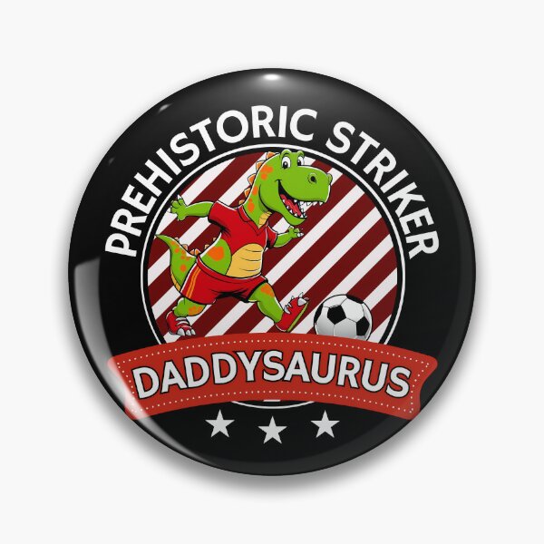 Item preview, Daddysaurus Rex Funny T Shirt Futbol Soccer Prehistoric Striker designed and sold by SaavedraDesign.