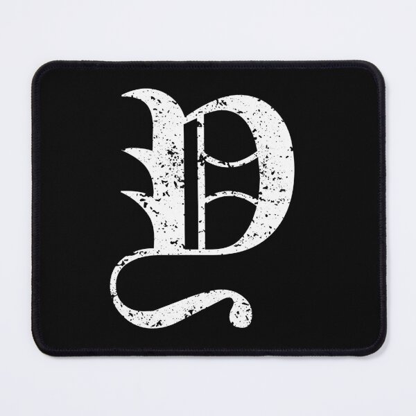 Item preview, Capital Letter Y - Eroded / Distressed Gothic Blackletter Script / Old English Font (White) designed and sold by STUDIO-72.