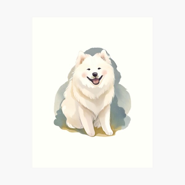 Item preview, Watercolour Samoyed designed and sold by TheresaNicole.