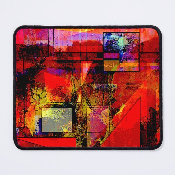 Item preview, Red Abstract Landscape designed and sold by ViaARTfactory.