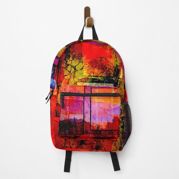 Item preview, Red Abstract Landscape designed and sold by ViaARTfactory.