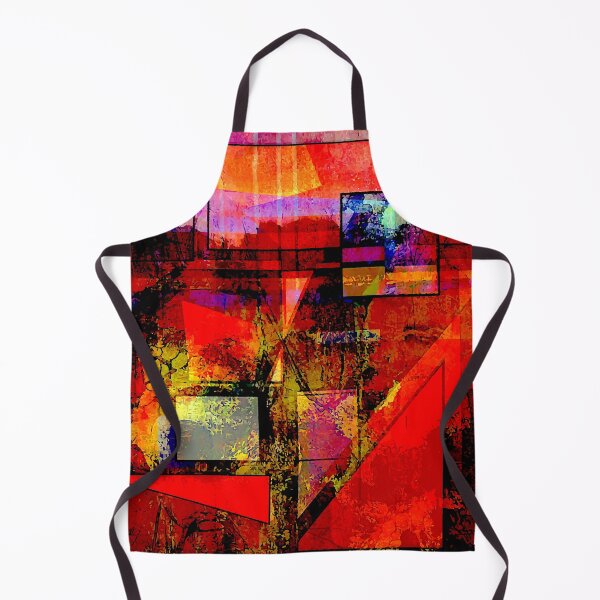 Item preview, Red Abstract Landscape designed and sold by ViaARTfactory.