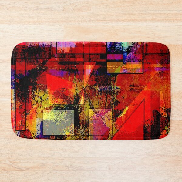 Item preview, Red Abstract Landscape designed and sold by ViaARTfactory.