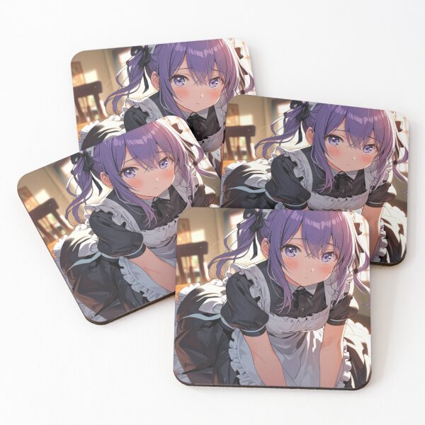 Item preview, Pretty Purple-haired Maid designed and sold by Glimsy.