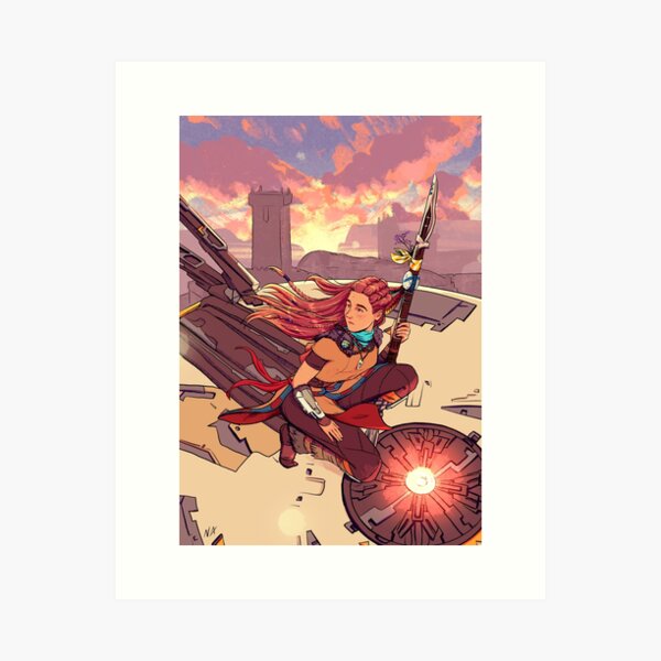 Item preview, Tallneck Sunset designed and sold by Nerd-Artist.