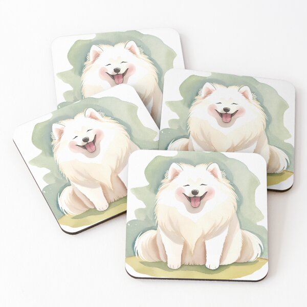 Item preview, Watercolour Smiling Samoyed  designed and sold by TheresaNicole.