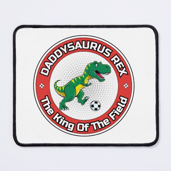 Item preview, Daddysaurus Rex Funny Futbol Soccer Sticker The King of the Field designed and sold by SaavedraDesign.