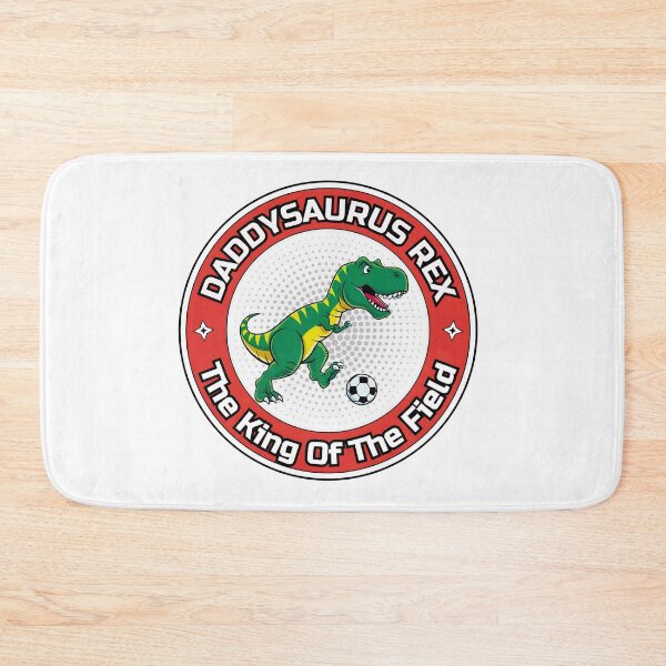 Item preview, Daddysaurus Rex Funny Futbol Soccer Sticker The King of the Field designed and sold by SaavedraDesign.
