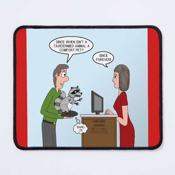 Artikelvorschau, Kuscheltiere als Trost? entworfen und verkauft von Out to Lunch Cartoons and More.