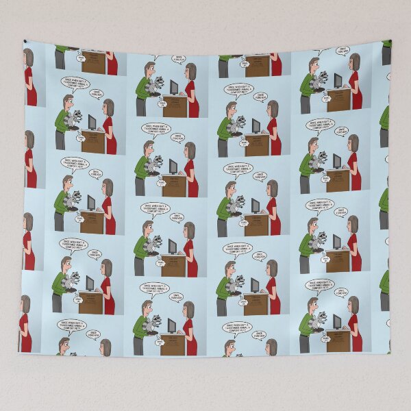 Artikelvorschau, Kuscheltiere als Trost? entworfen und verkauft von Out to Lunch Cartoons and More.