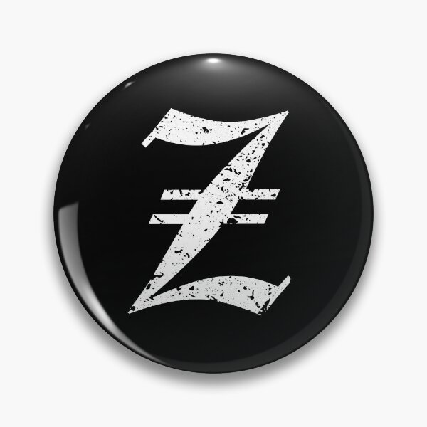 Item preview, Capital Letter Z - Eroded / Distressed Gothic Blackletter Script / Old English Font (White) designed and sold by STUDIO-72.