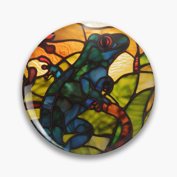 Item preview, Salamander in Stained Glass designed and sold by RedHandedOD.