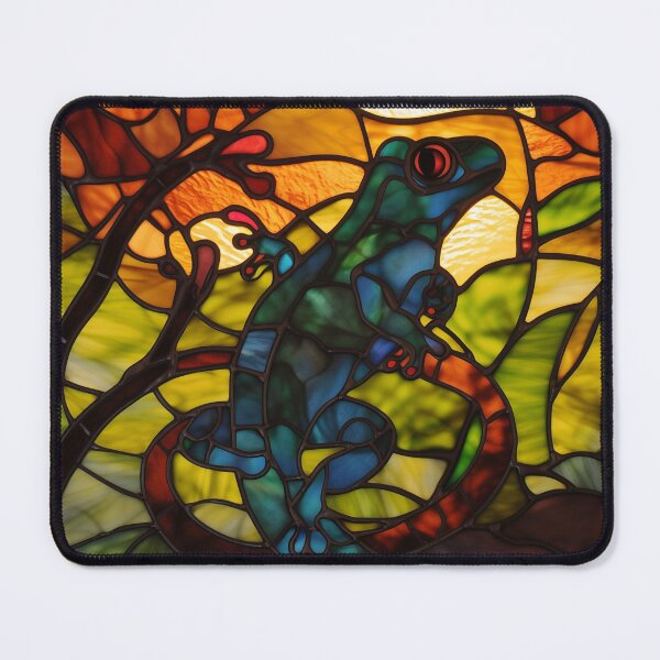 Item preview, Salamander in Stained Glass designed and sold by RedHandedOD.