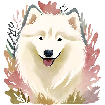 Artwork thumbnail, Watercolour Samoyed by TheresaNicole