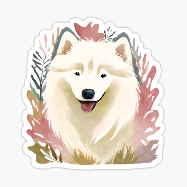 Item preview, Watercolour Samoyed designed and sold by TheresaNicole.