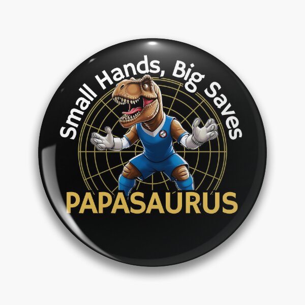 Item preview, Daddysaurus Rex Funny T Shirt Futbol Soccer Goalkeeper Papasaurus designed and sold by SaavedraDesign.
