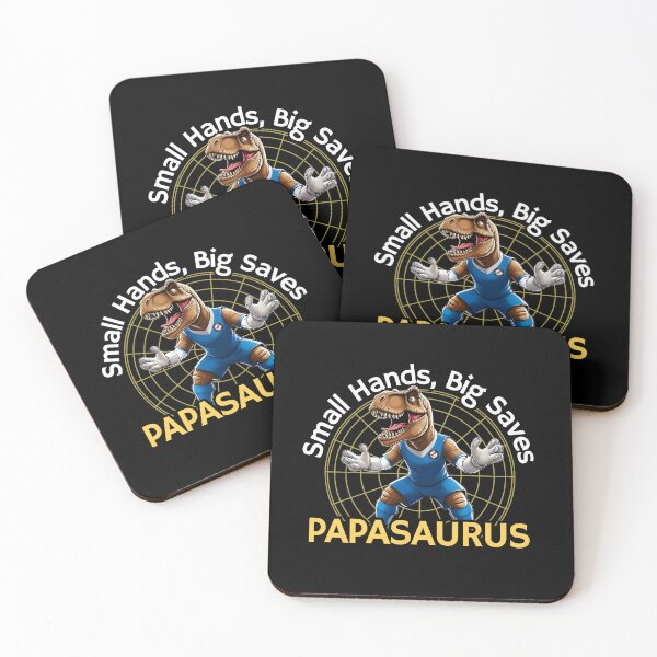 Item preview, Daddysaurus Rex Funny T Shirt Futbol Soccer Goalkeeper Papasaurus designed and sold by SaavedraDesign.