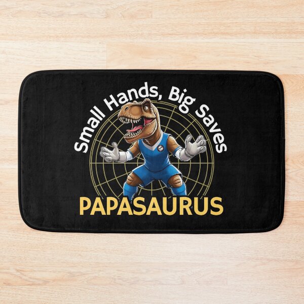 Item preview, Daddysaurus Rex Funny T Shirt Futbol Soccer Goalkeeper Papasaurus designed and sold by SaavedraDesign.