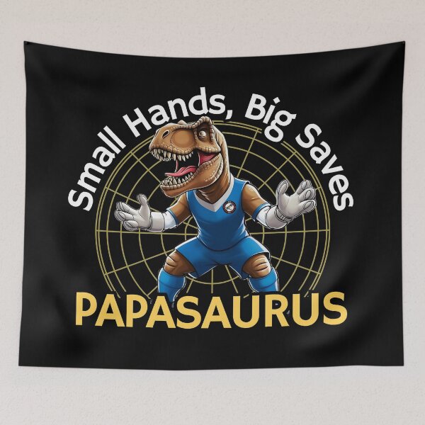 Item preview, Daddysaurus Rex Funny T Shirt Futbol Soccer Goalkeeper Papasaurus designed and sold by SaavedraDesign.