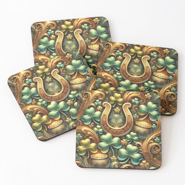 Item preview, Elegant Metallic St. Patrick’s Day Pattern designed and sold by Baharaby.