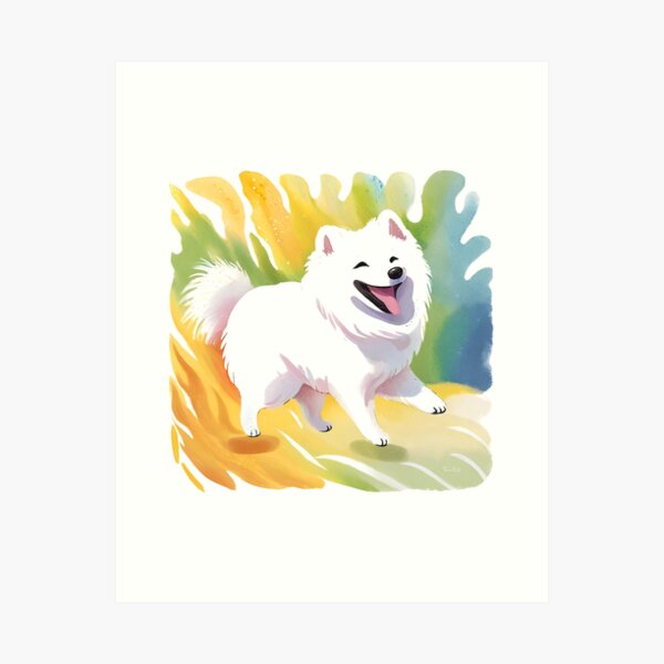 Item preview, Watercolour Samoyed designed and sold by TheresaNicole.