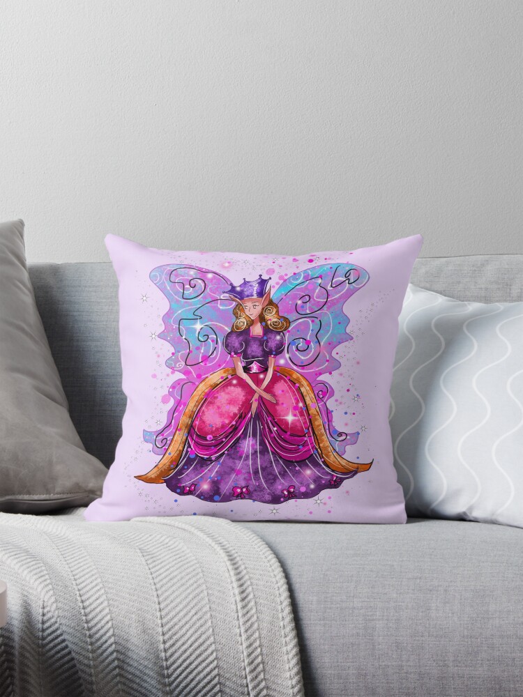 Thumbnail 1 of 4, Pillow, Evis The Enchanted Fairy™ designed and sold by TeelieTurner.