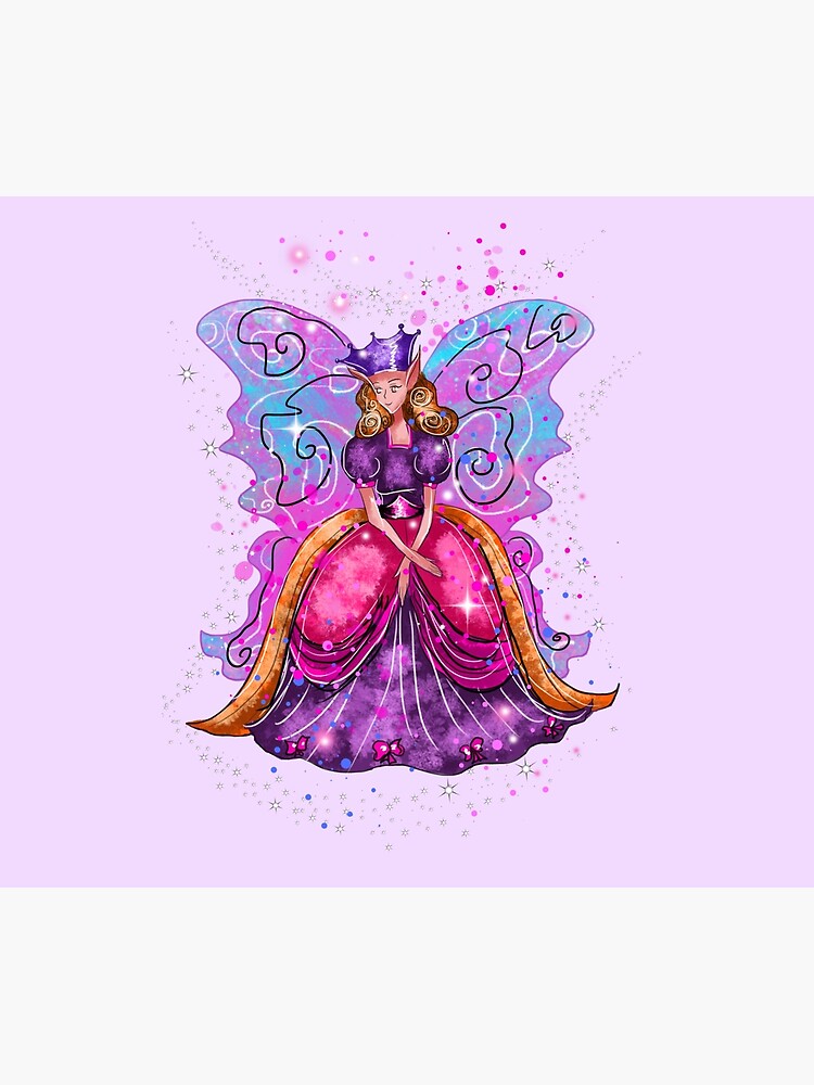 Thumbnail 6 of 6, Throw Blanket, Evis The Enchanted Fairy™ designed and sold by TeelieTurner.