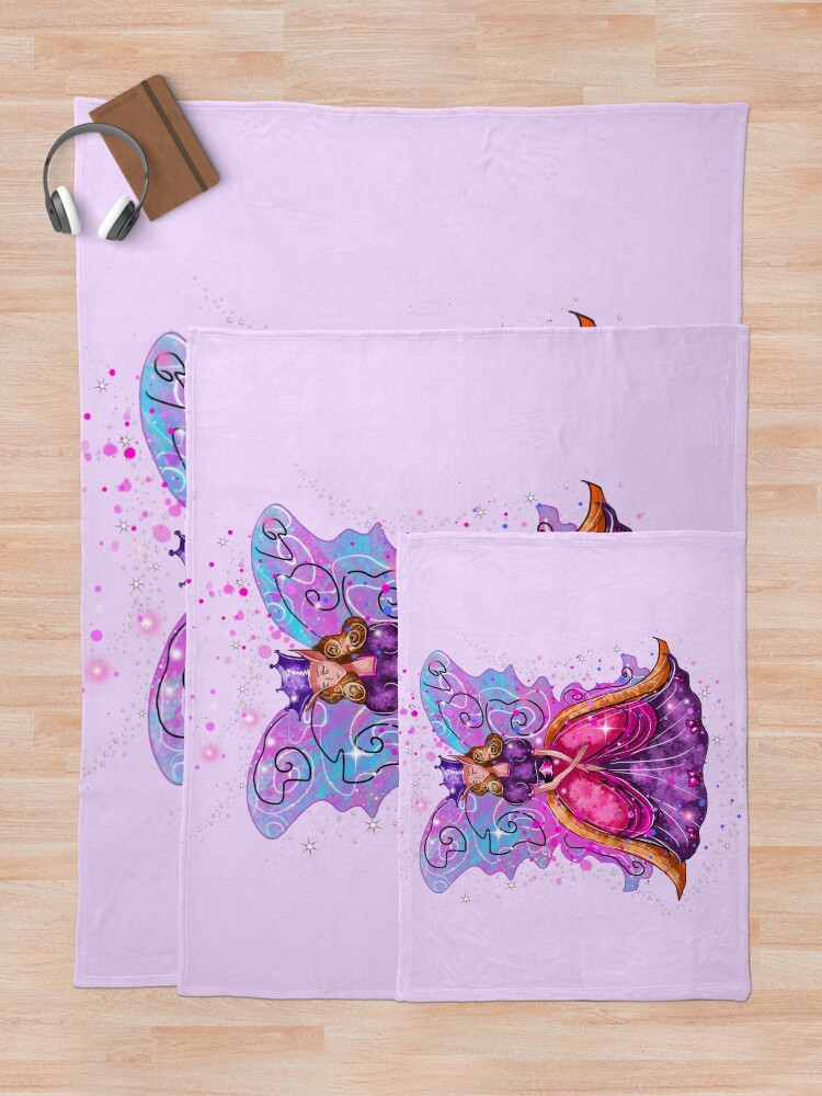 Thumbnail 5 of 6, Throw Blanket, Evis The Enchanted Fairy™ designed and sold by TeelieTurner.