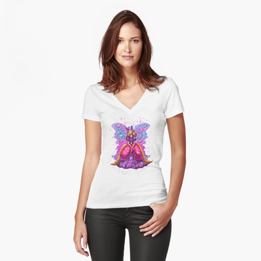 Item preview, Fitted V-Neck T-Shirt designed and sold by TeelieTurner.