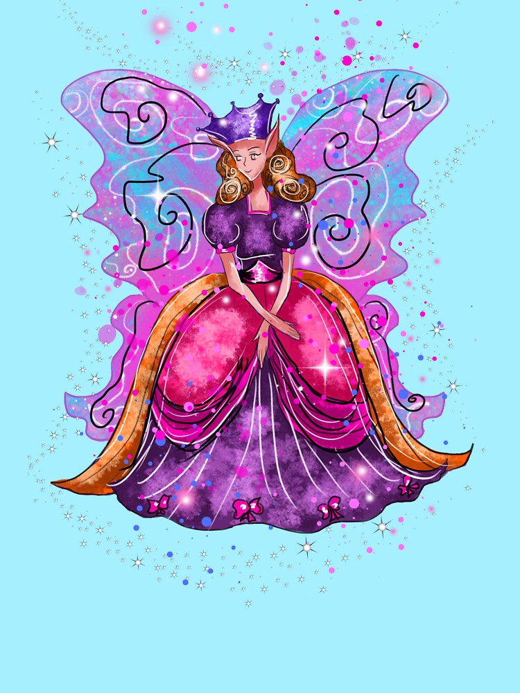 Thumbnail 3 of 3, Fitted Scoop T-Shirt, Evis The Enchanted Fairy™ designed and sold by TeelieTurner.