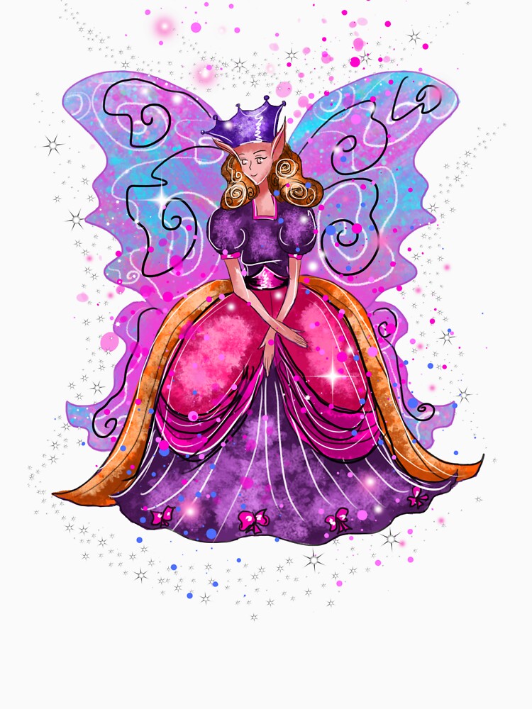 Thumbnail 3 of 3, Fitted Scoop T-Shirt, Evis The Enchanted Fairy™ designed and sold by TeelieTurner.
