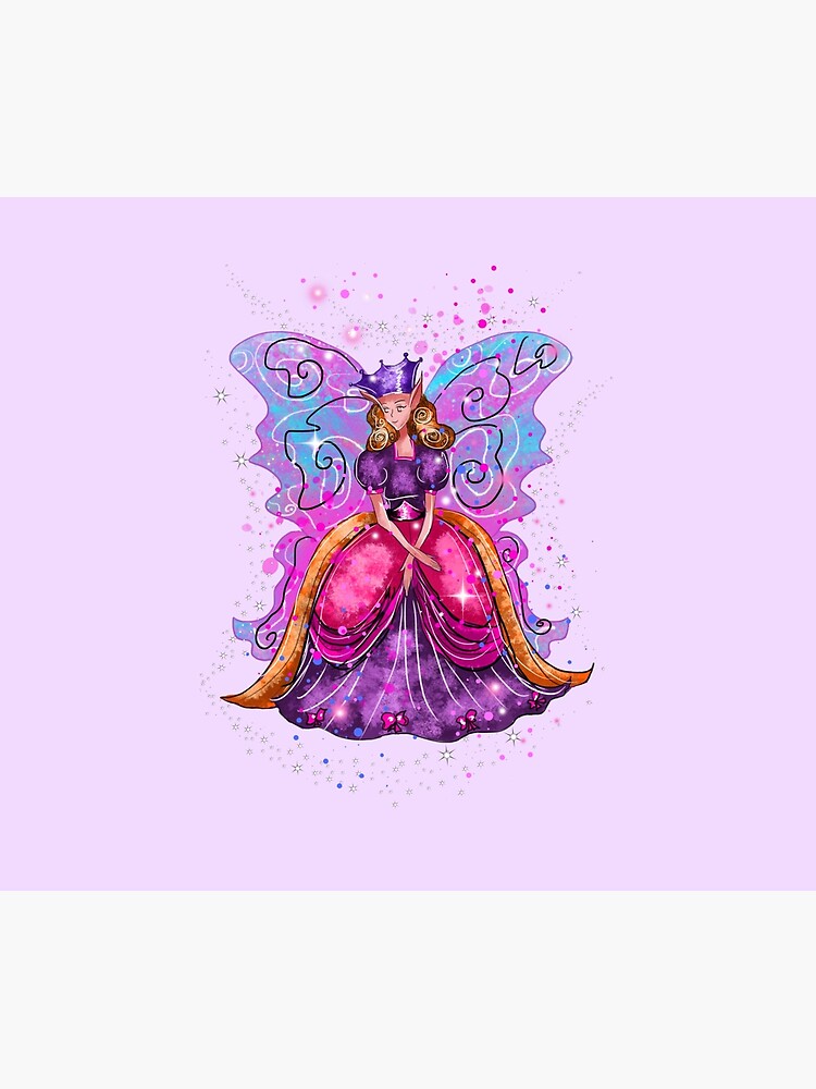 Thumbnail 2 of 2, Duvet Cover, Evis The Enchanted Fairy™ designed and sold by TeelieTurner.