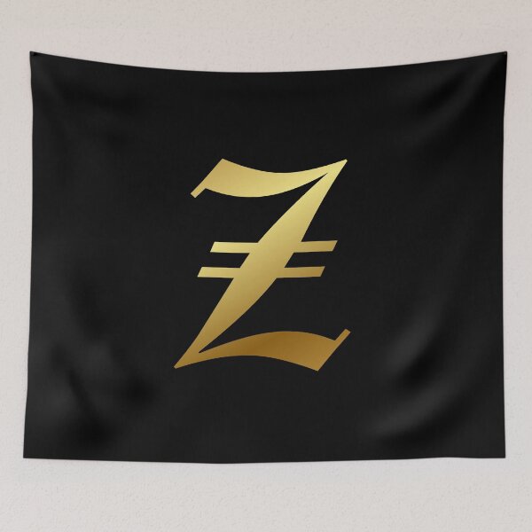 Item preview, Capital Letter Z - Foil Gold Effect Gothic Blackletter Script / Old English Font designed and sold by STUDIO-72.