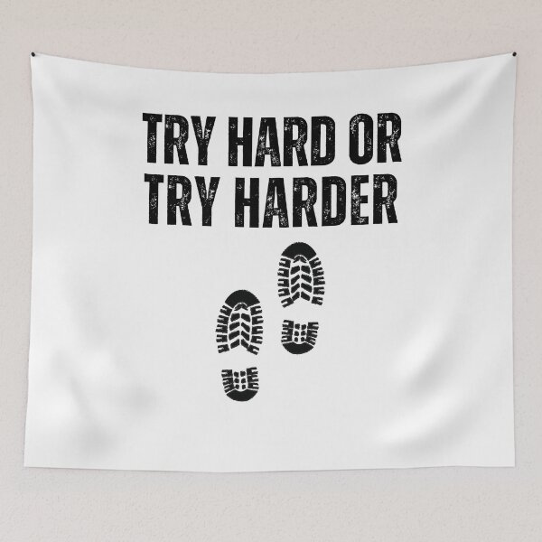 Item preview, Blue Collar Pride Construction Worker Try Hard or Try Harder designed and sold by gillys.